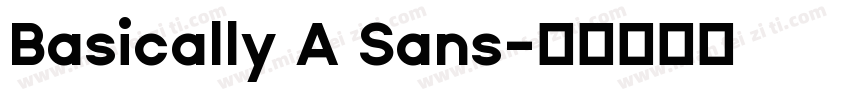 Basically A Sans字体转换